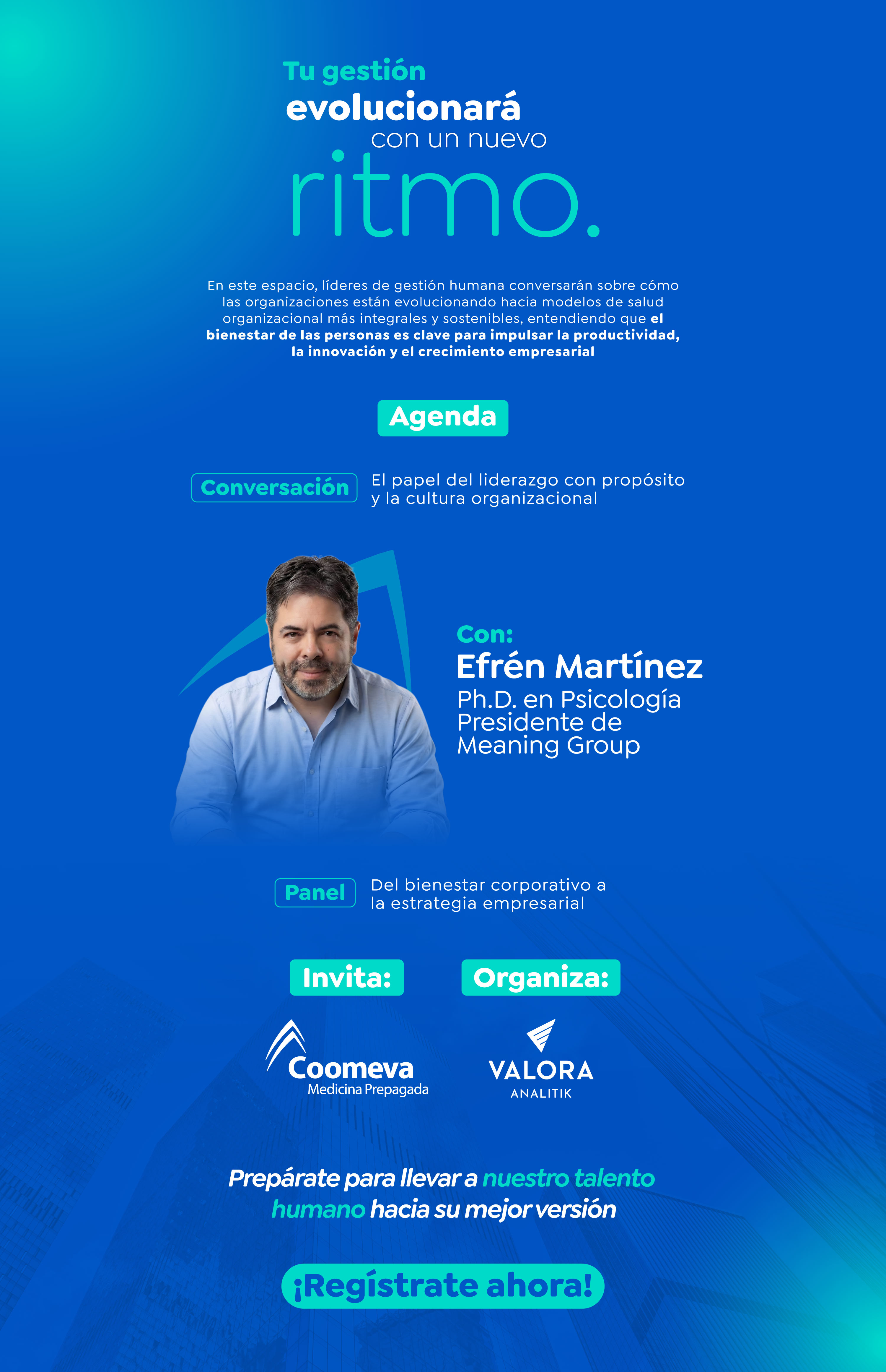 Agenda, ponentes y organizadores