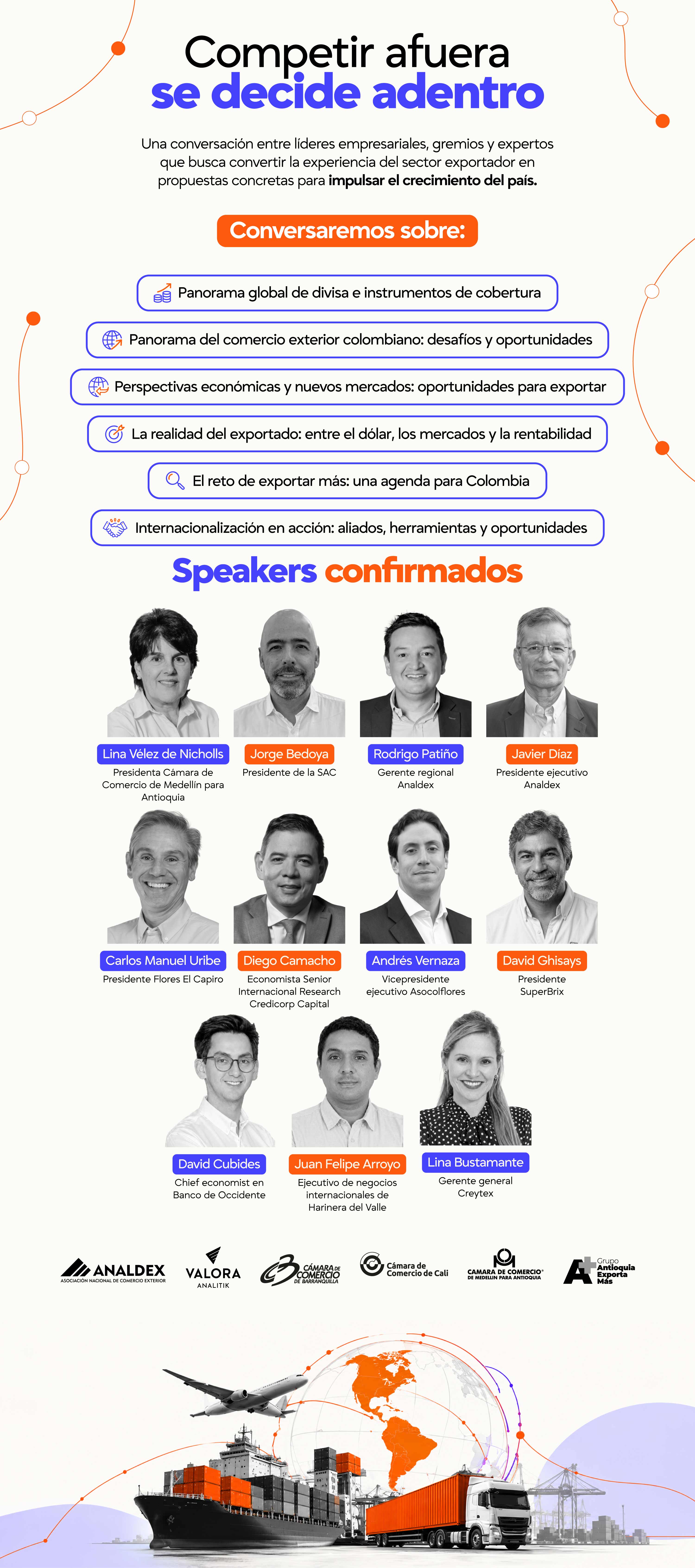 Agenda, ponentes y organizadores