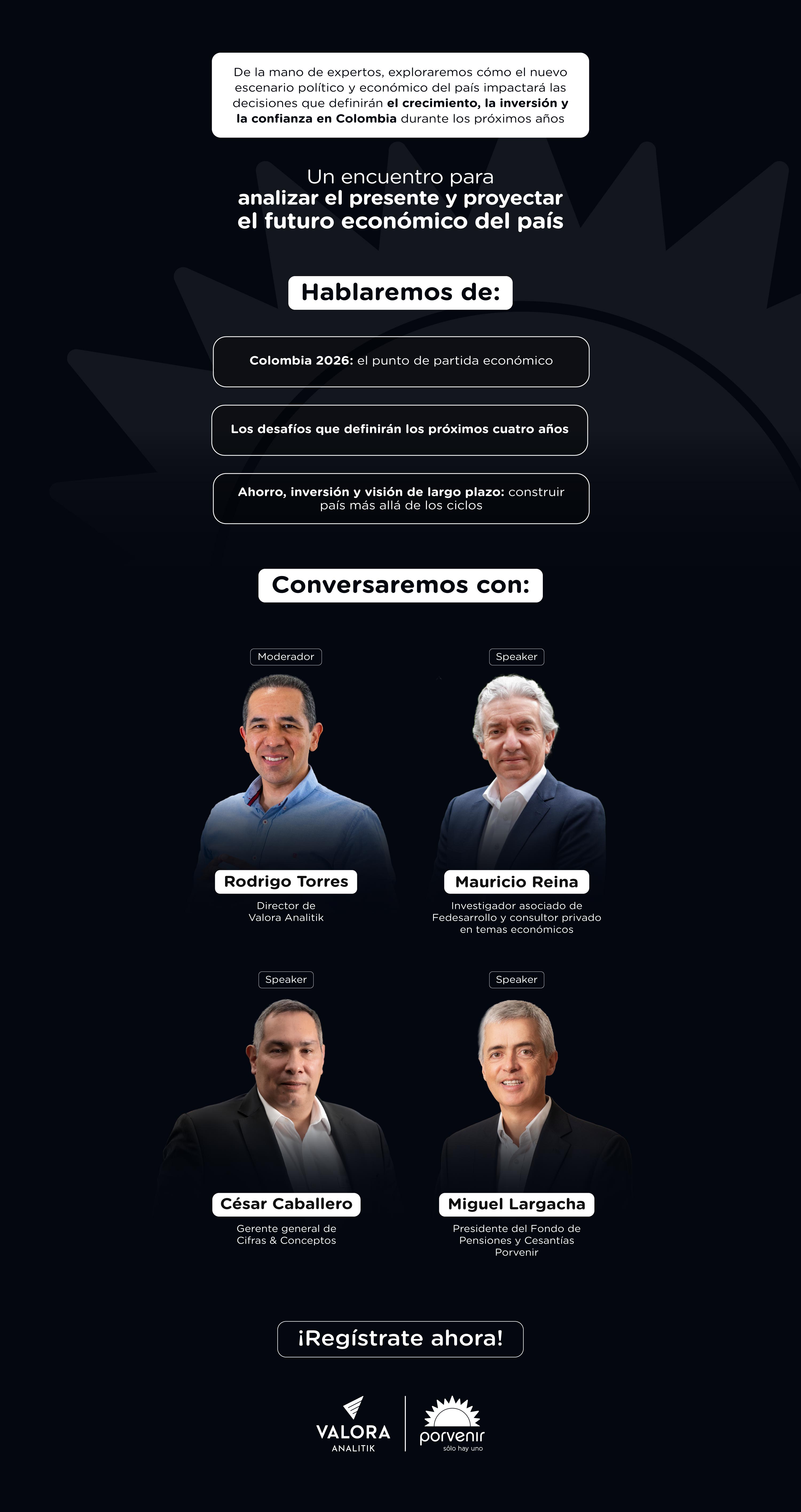 Agenda, ponentes y organizadores